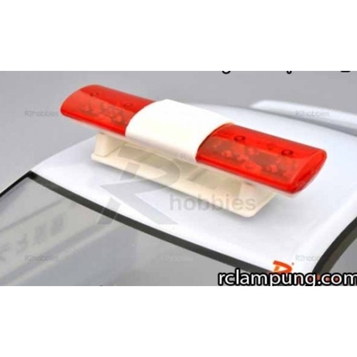 RC POLICE PETROL CAR 105 X 24MM 360 LED LIGHT BAR - RCVP3342018_Red