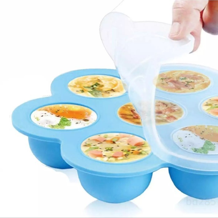SILIKON FREEZER TRAY CETAKAN MAKANAN BAYI CETAKAN AGAR AGAR JELI