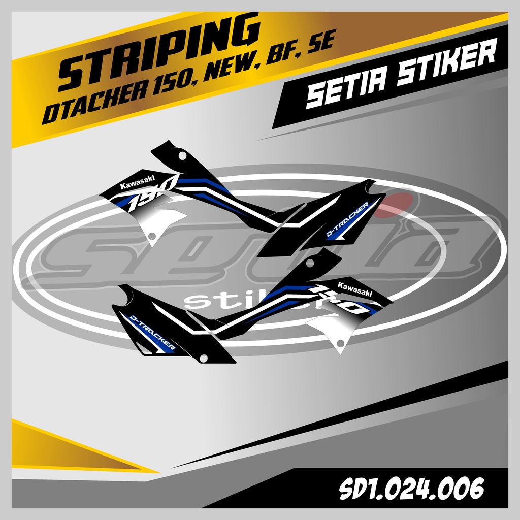 STRIPING BODY DTRACKER 150 NEW, BF, G, BIRU (CODE 001)