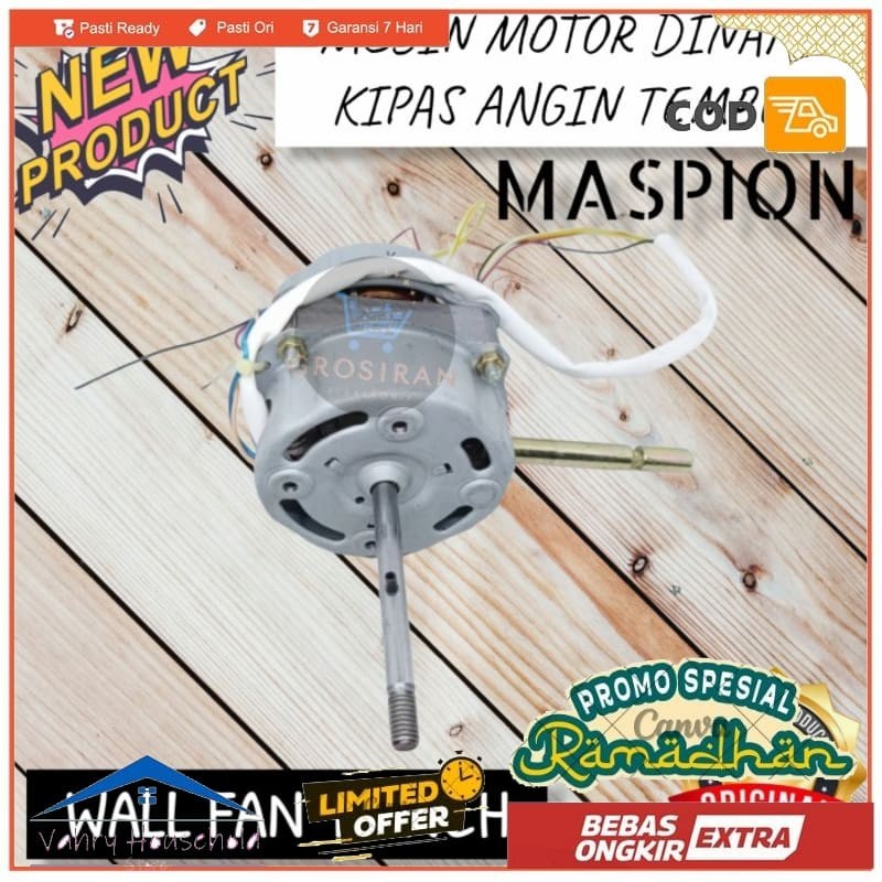 MESIN MOTOR DINAMO MASPION WALL FAN 14 inch Kipas Angin Tembok - PACKING BUBBLE