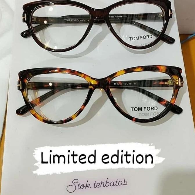 Frame Kacamata Wanita Cat Eye Fashion Mewah lensa Progresif minus plus AS76