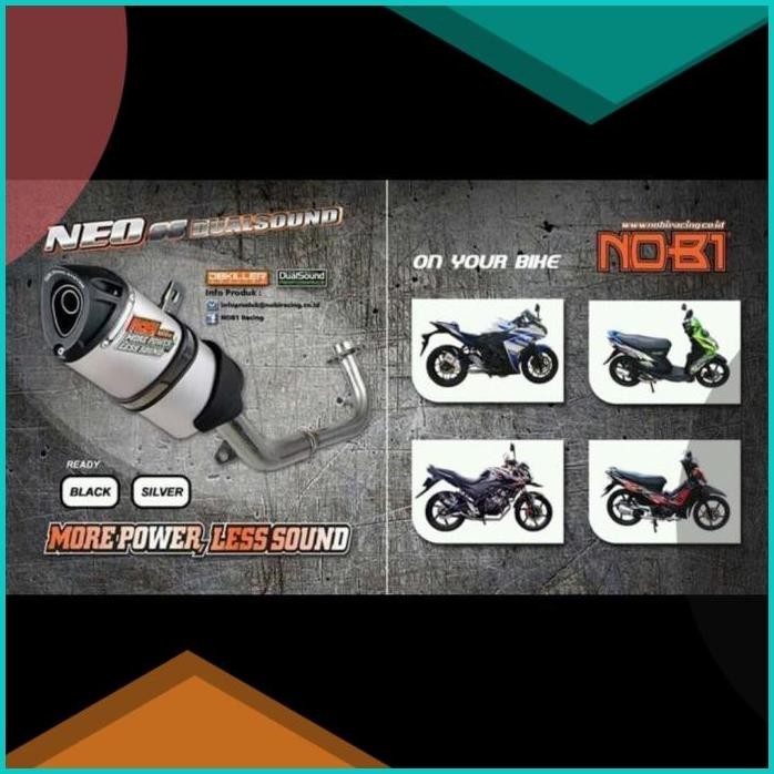KNALPOT NOBI NEO SS SUPRA X 125 /KARISMA / KIRANA 19F3B2024 last stok