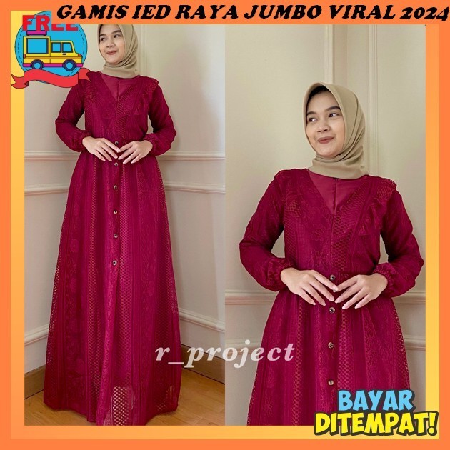 Abaya Remaja Aesthetic Longdress Korean Style Gamus Motip Hari Raya Gmis Kondangan Mewah Busana Syar