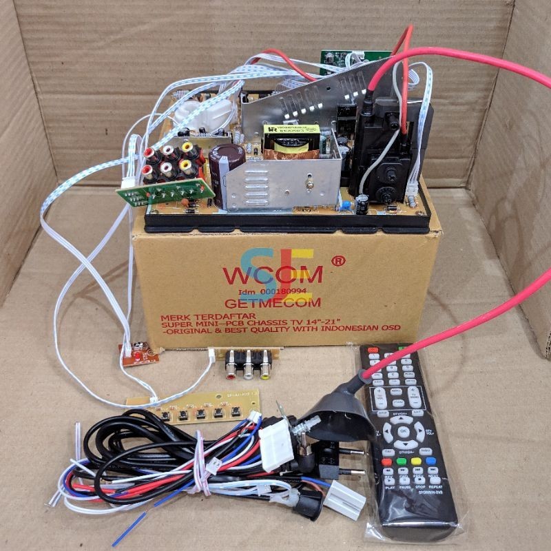 Mesin TV Tabung 14-21 inch Digital WCOM + Free Bubble Wrap