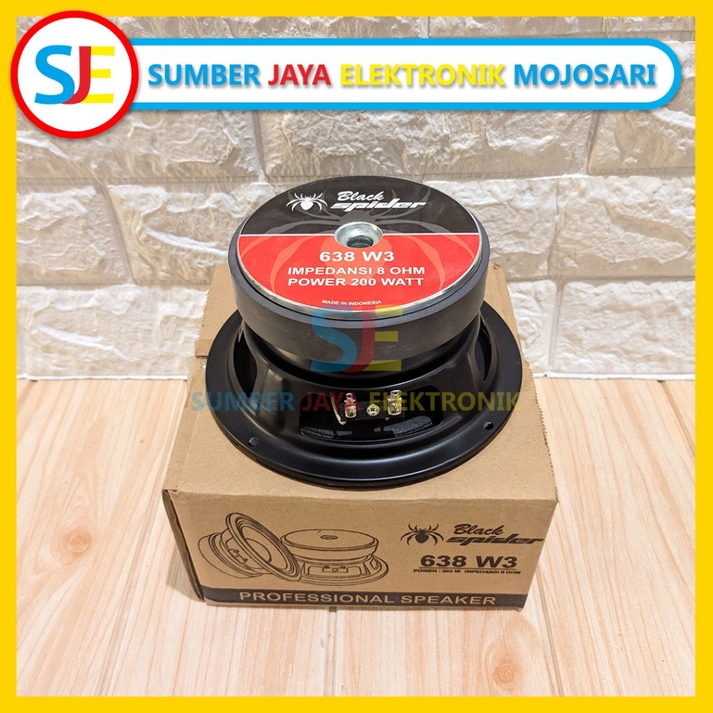 Speaker Black Spider 638 W3 6 Inch Professional Speaker