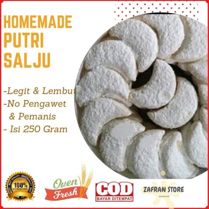 

New Kue Kering Kue Putri Salju Isi 250 Gram (1/4 Kg) Cemilan Keluarga Berkualitas