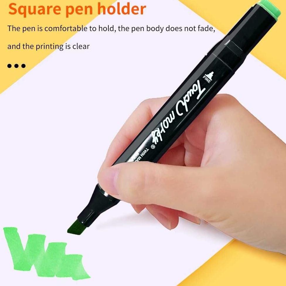 

As23 Spidol Stabilo Touch Toddi 12-80 Warna Dual Side Fine Art Brush Pen Animation Marker Set Sketsa Viral