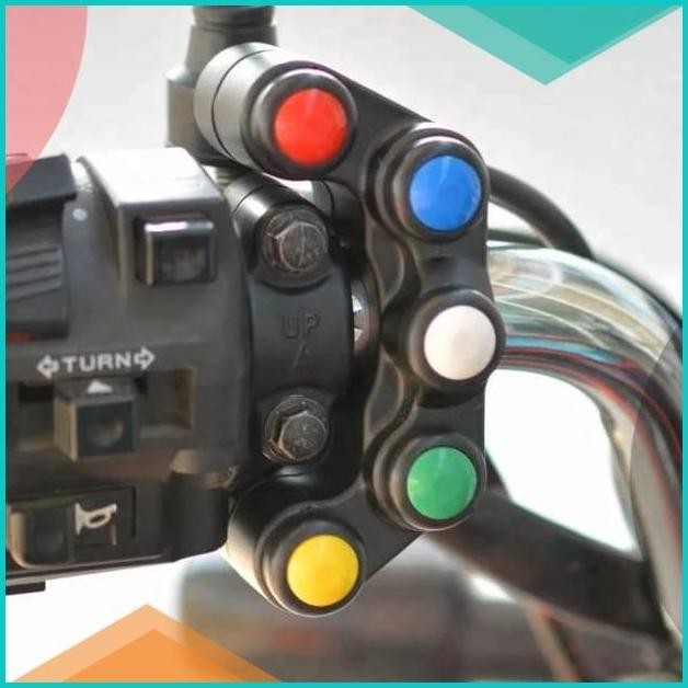 Saklar Domino 5 Tombol Model Ducati Universal Bisa Kanan & Kiri 19F3B2