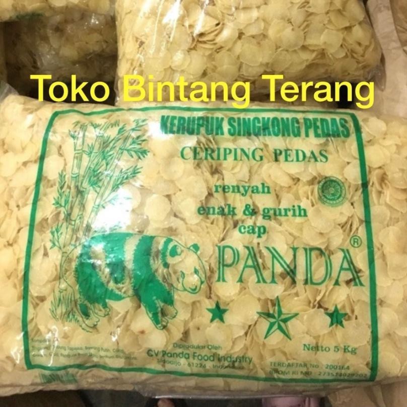 

POI Kerupuk Singkong Panda 1 Bal 5 kg Los Loss / Keripik Ceriping Pedas Asli Panda per ball dus 5 kg 5 kilo Grosir Mentah TERLARIS