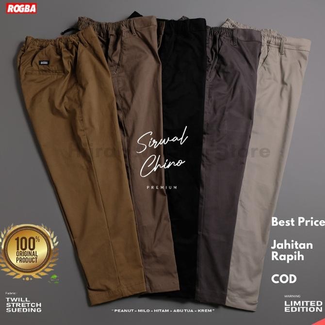 Best Sales Celana Sirwal Chino Pria / Celana Sirwal Kantor Premium Formal Rosal Berkualitas