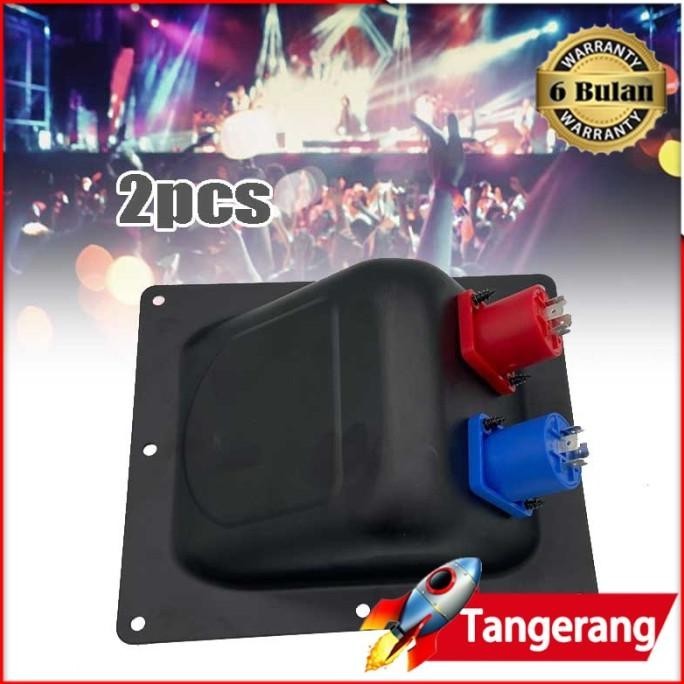 2Pcs Plat Spikon Speaker Terminal Box Speaker Plat Panel Spikon