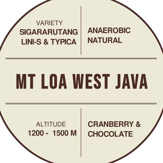 

Termurah! Loa West Java - Anaerobic Natural (Arabica Filter Coffee 200g) Kode Ql 470