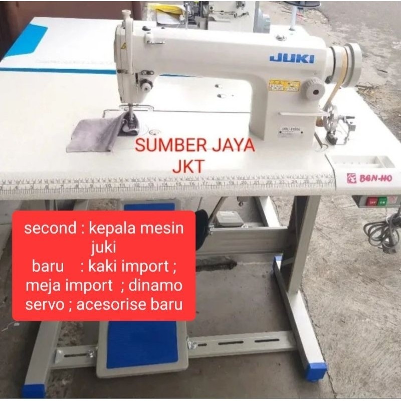 Mesin Jahit Juki Second(Baru :Kaki/Meja Import; Servo)