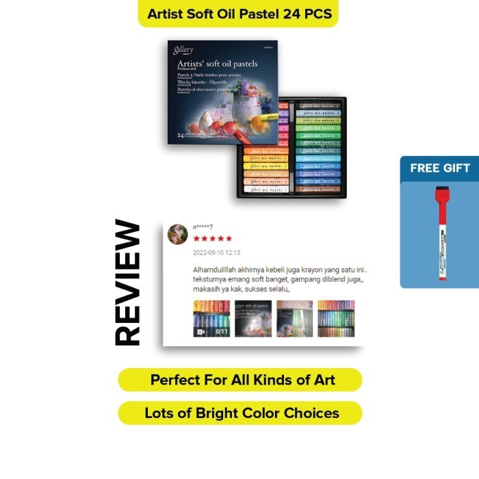 

Mungyo - Artist Soft Oil Pastel/Crayon Minyak 24 Pcs