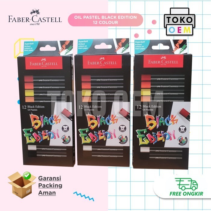 

Faber Castell Crayon Oil Pastel Black Edition Warna Cerah Super Soft