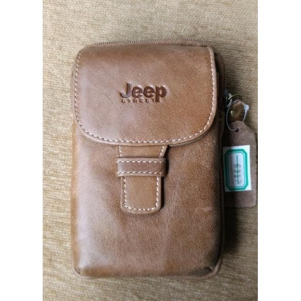 Dompet Handphone Kulit Pria Sarung Hp Vertikal Kulit Asli 2Hp 7inch