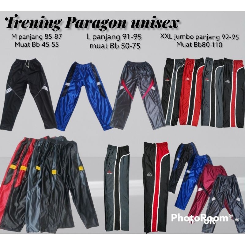 Trening paragon#celana panjang Paragon pria wanita bahan tebal