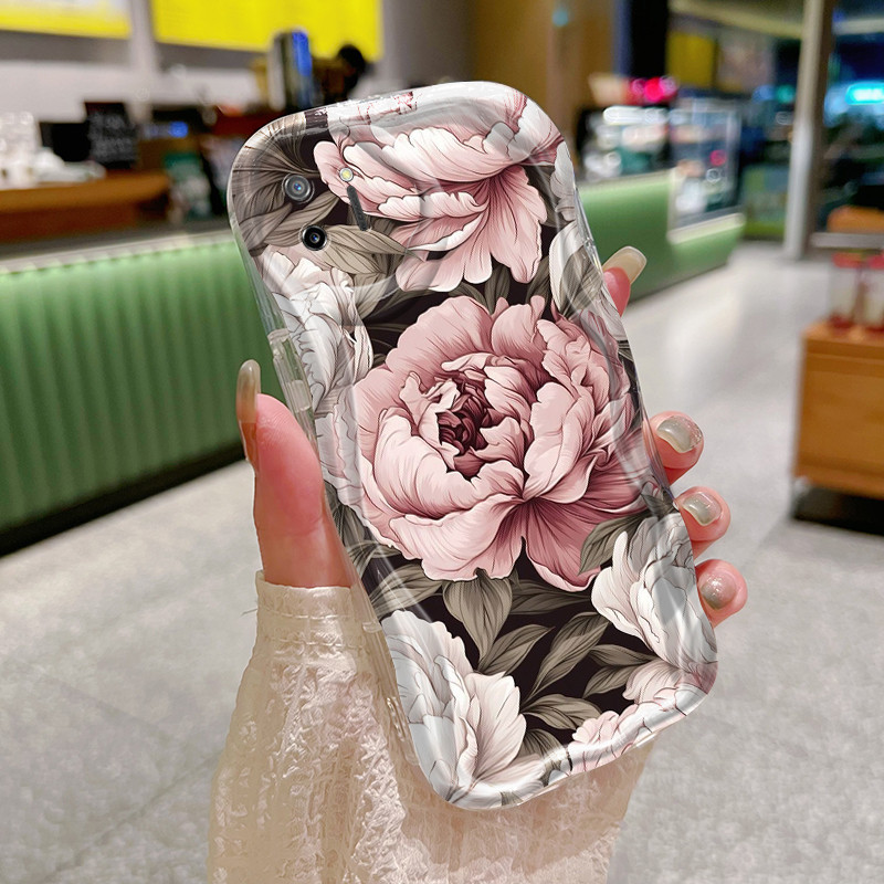 Casing Hp Realme C11 2020 Case Casing lembut Softcase ponsel tepi gelombang silikon HP anti drop Kes