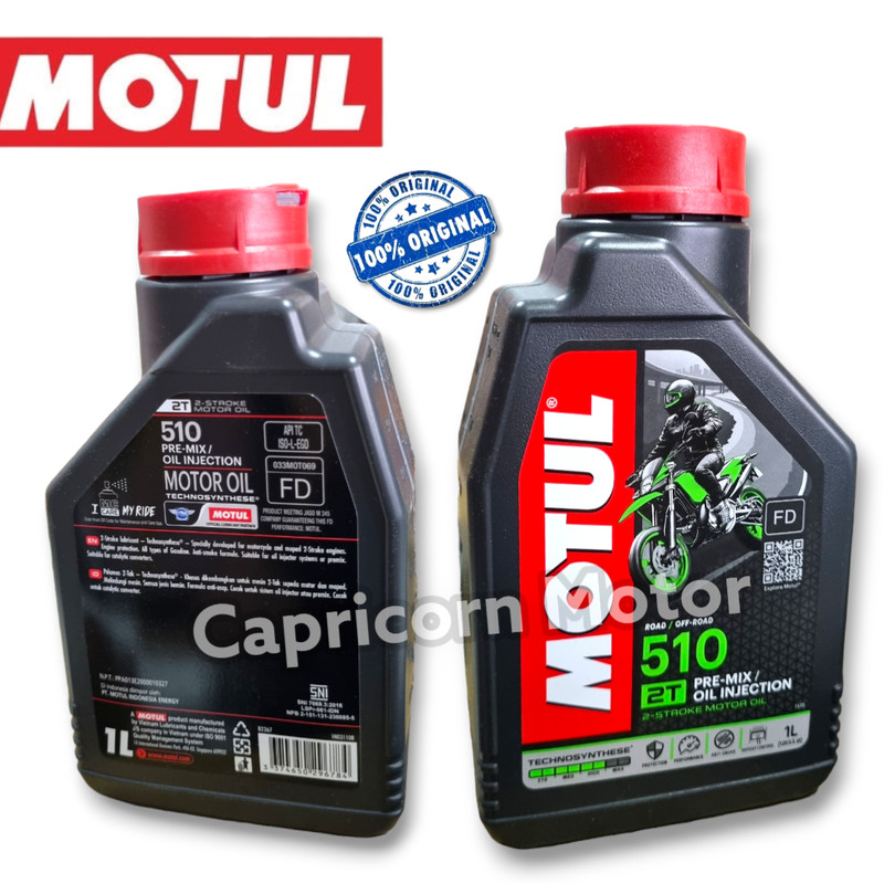 MOTUL 510 SEMI SYNTHETIC 2T JASO FD API TC Oli Samping Motor 2 TAK 1000ml