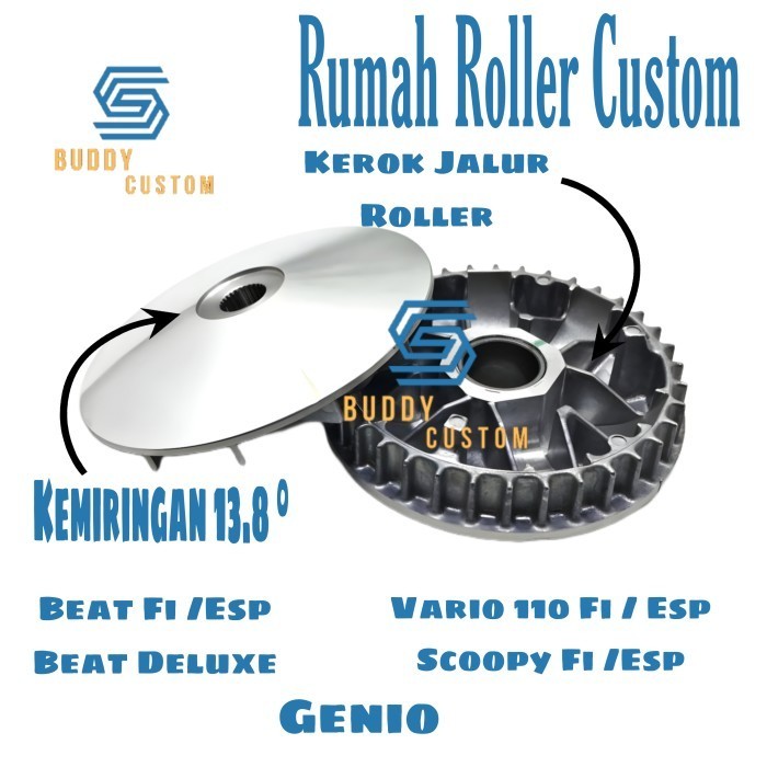 PULLEY RACING BEAT FI VARIO110 FI SCOOPY FI - PULLEY RUMAH ROLLER BEAT