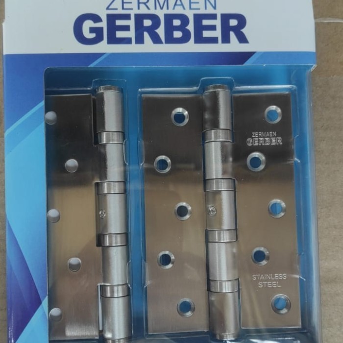Engsel Pintu Utama 5 Inch Gerber Bahan Stainless Steel Tebal Sus 304