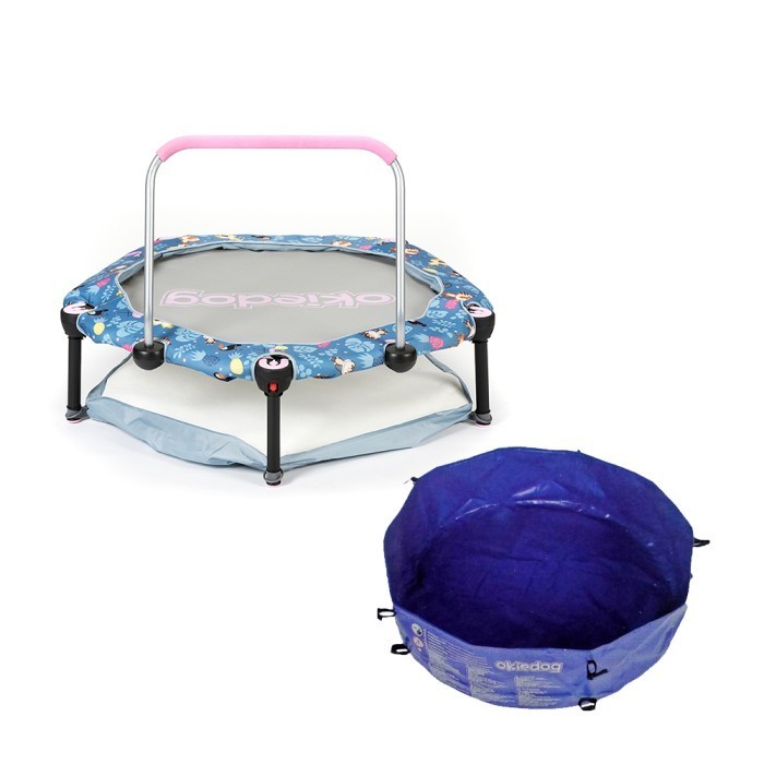 Okiedog Trampoline Jungle 100cm + Pool Conversion dan Bola