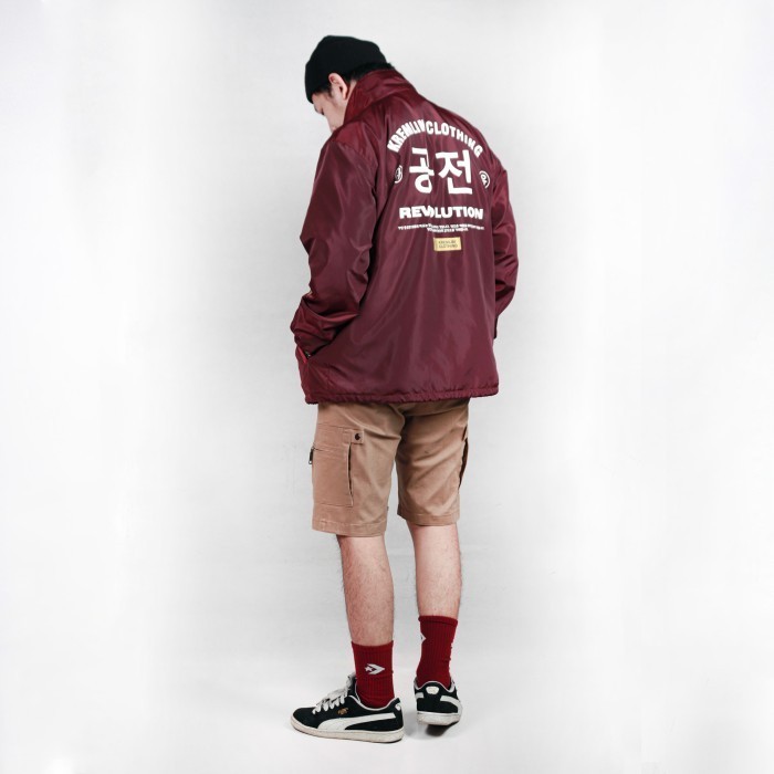 Kremlin Coach Jacket Maroon - Gongjeon
