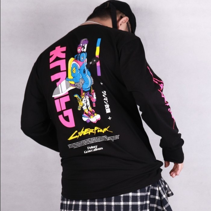 Kremlin Long Sleeve Kaos Lengan Panjang - Kazuo - Black