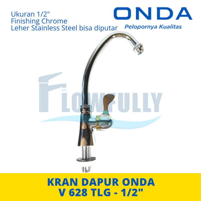 V 629 TLG ONDA KRAN AIR DAPUR KITCHEN SINK CUCI PIRING LEHER ANGSA