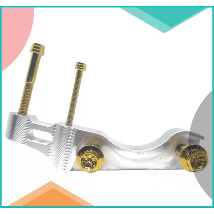 Breket Kaliper Rx King Vixion Nouvo Vega Jupiter Z + Baut Kaliper 4Pcs