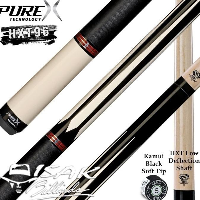 FORSALE PUREX HXT96 CUE - HXT LOW DEFLECTION SHAFT BILLIARD STICK PLAYERS PLAY GARANSI