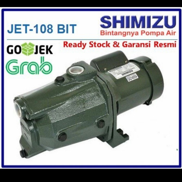 pompa air shimizu JET 108 BIT/Shimizu pompa air listrik semi jet