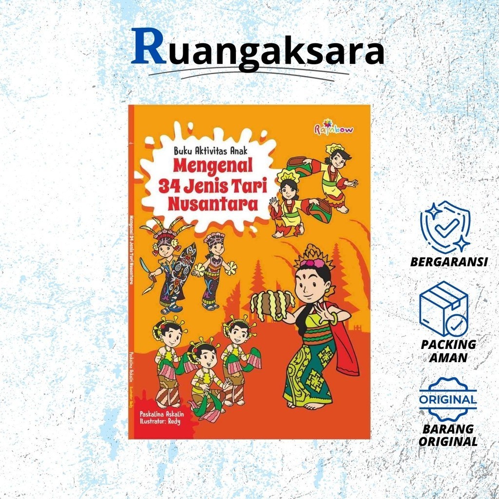 Buku Aktivitas Anak: Mengenal 34 Jenis Tari Nusantara