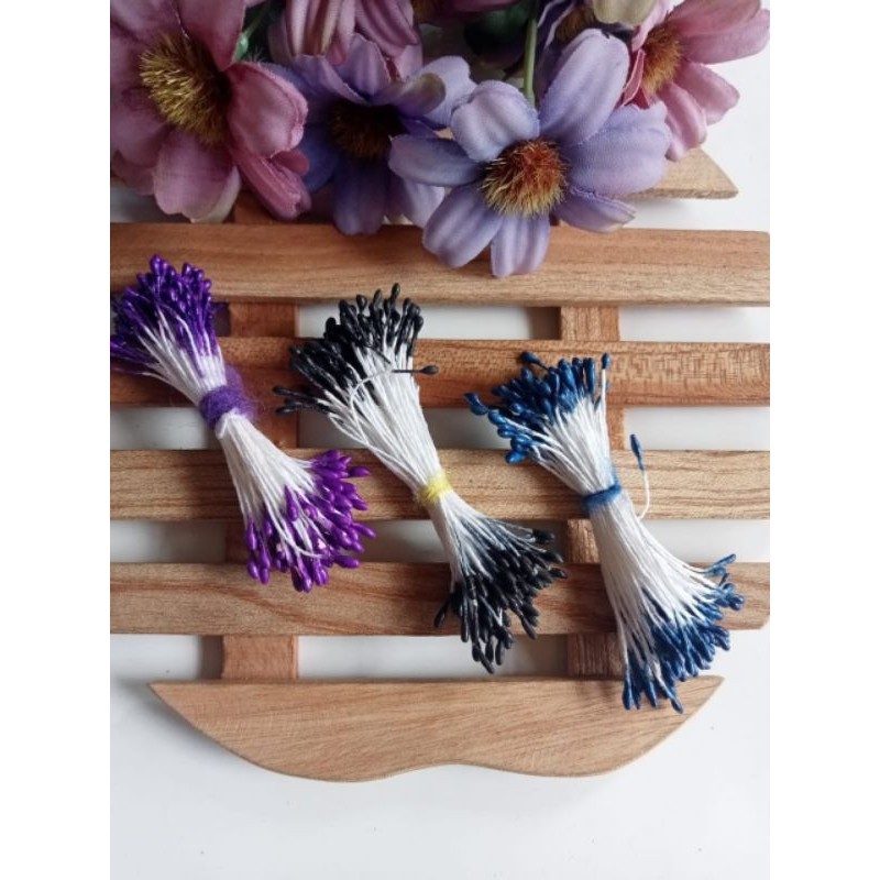 Putik Sari Mini Putik Bunga Putik Sari Warna 1 Ikat Putik Benang Sari Putik Imitasi Putik Artificial