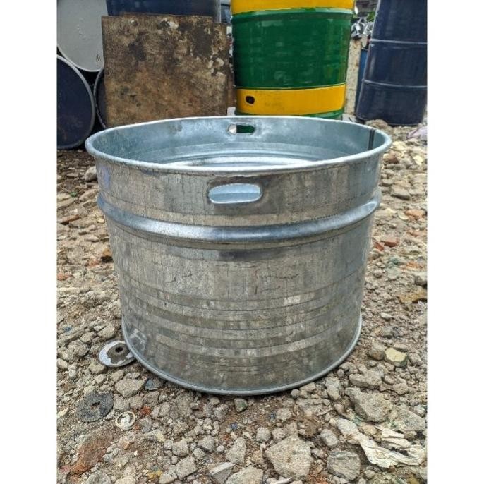 Miliki Drum Galvanis 100 Liter/Pot Tanaman/Tempat Masak/Tong Sampah Jaylinschooll