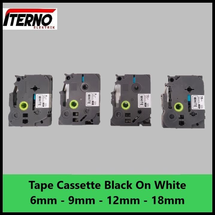 

BEST DEAL LABEL TAPE CASSETTE COMPATIBLE TZE-241 BROTHER 18MM BLACK ON WHITE