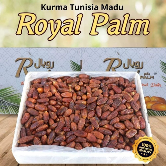 

KURMA -KURMA TUNISIA MADU ROYAL 5 KG - TUNIS ROYAL PALM BEST QUALITY
