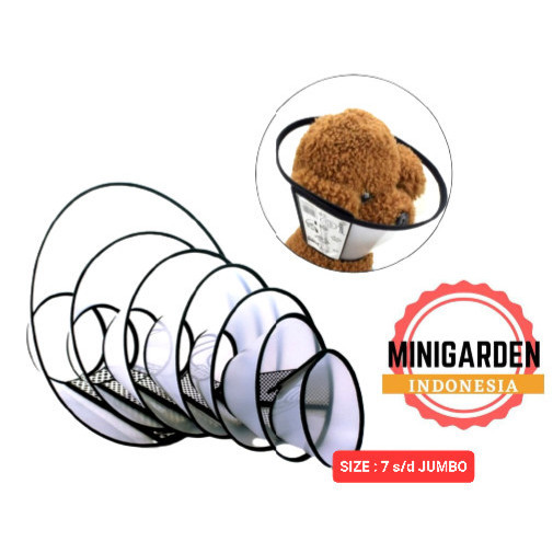 Pet Collar Cone Anjing Kucing Corong Penutup Leher Kepala Anti Bite