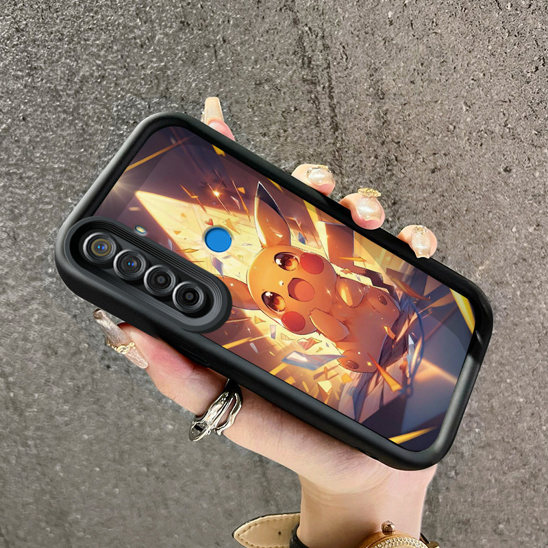Casing Hp Realme 5 5i 5s 6i C3 C3i Narzo 10 Narzo 10A Narzo 20A Case HP Pikachu pola desain baru Cas