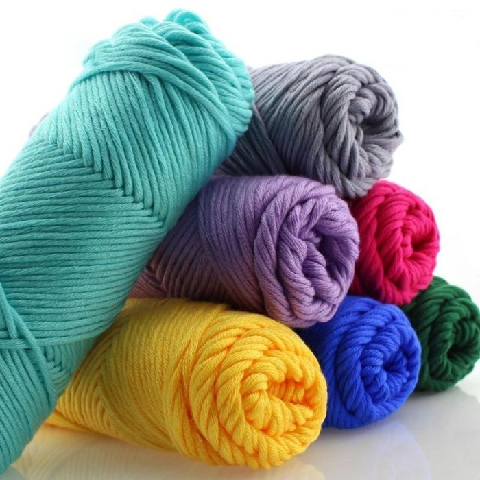 

[21-40] 100gr Benang Rajut Knitting Milk Cotton Baby Wool Yarn