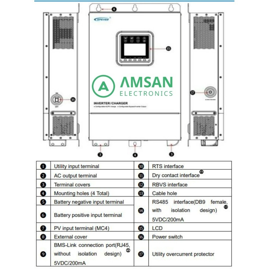 Epever Hi Up0-Hm8042 Upower Inverter Less