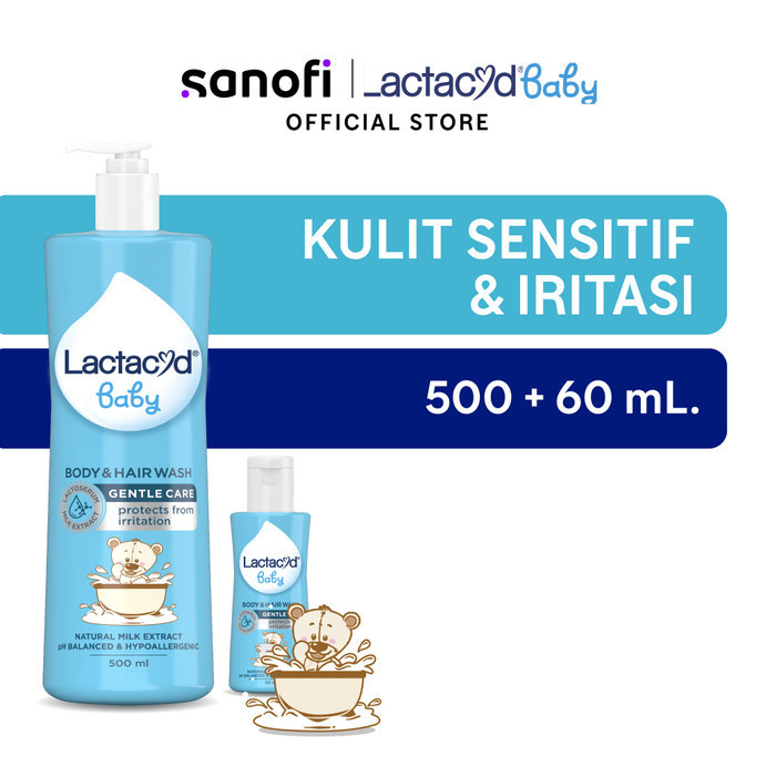 Indhy Lactacyd Baby Gentle Care 500Ml + Lactacyd Baby Gentle Care 60Ml