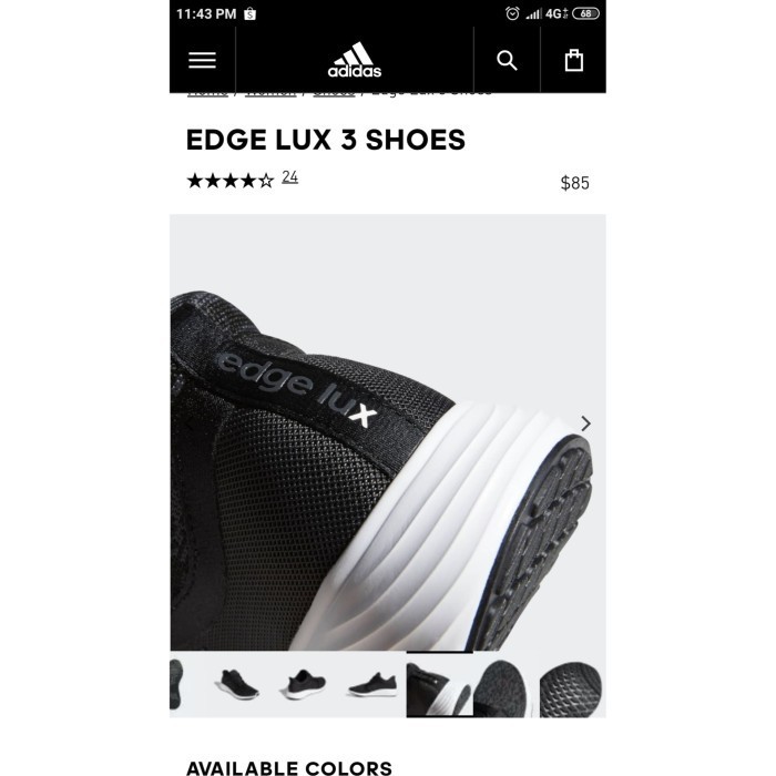 Sepatu Running Adidas Edge Lux Bounce 3 original