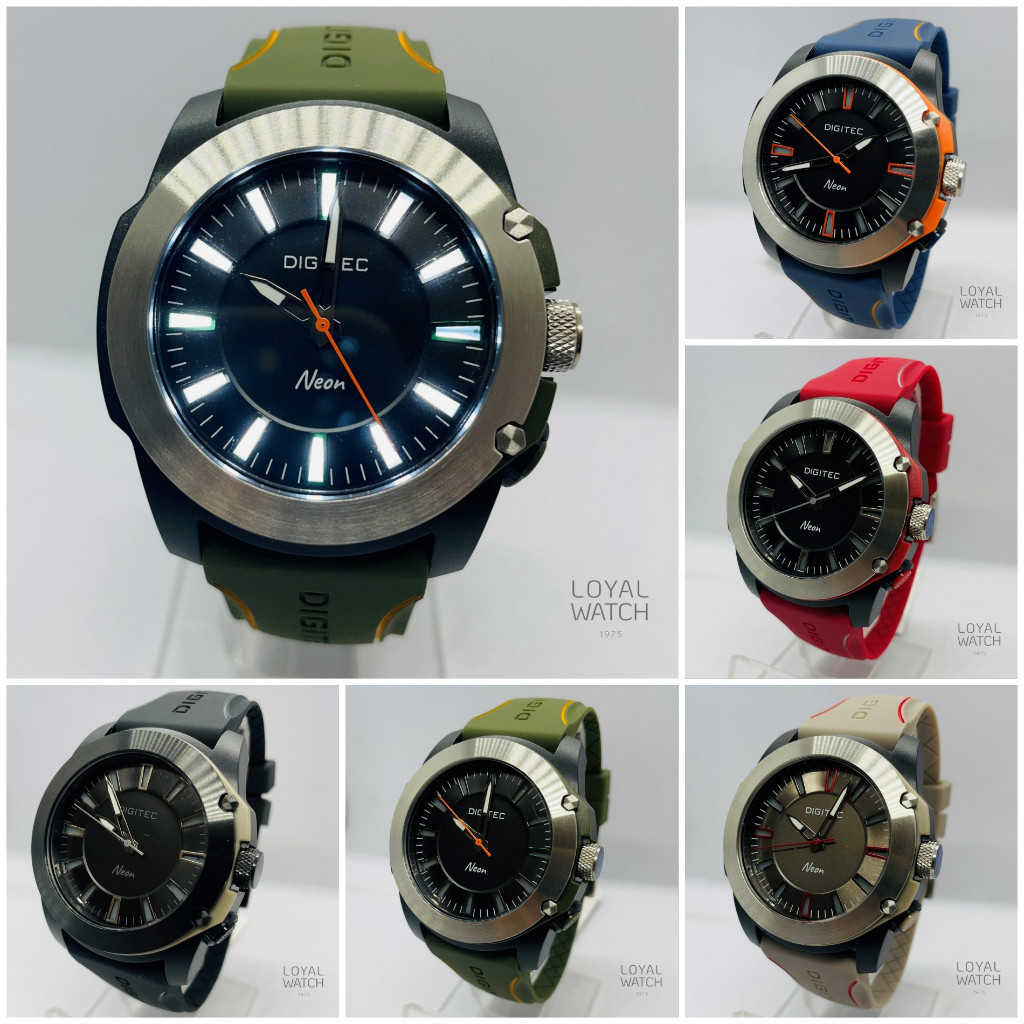 Jam Tangan  Digitec Pria DN-5182T LED LIGHT Original Garansi Resmi