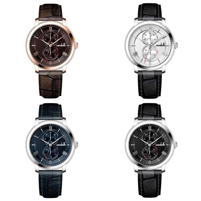 [CLEARANCE SALE] Jam Tangan Condotti Pria CN1091 Kulit  Original Garansi Resmi