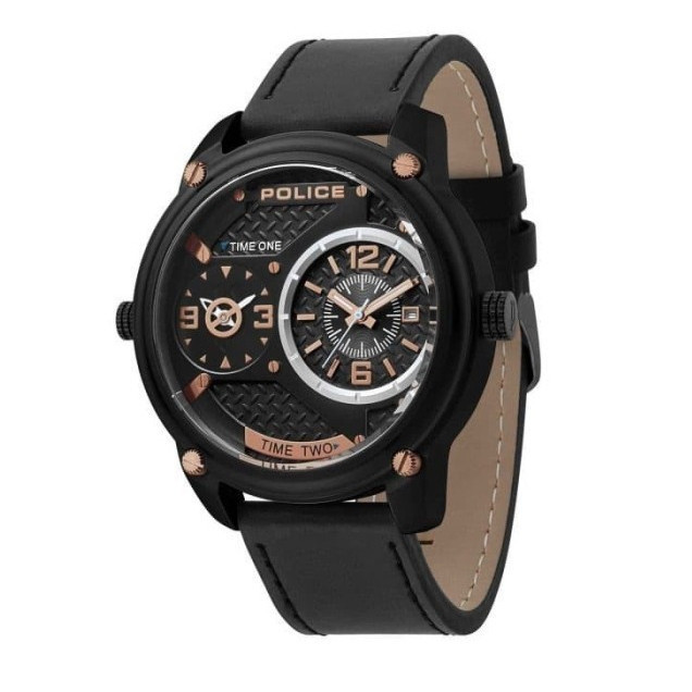 [CLEARANCE SALE] Jam Tangan Police Pria PL15268JSB/02 Hitam RoseGold Original Garansi Resmi