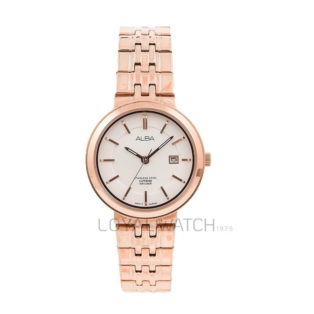 Jam Tangan Alba Wanita AH7N40 RoseGold Original Garansi Resmi