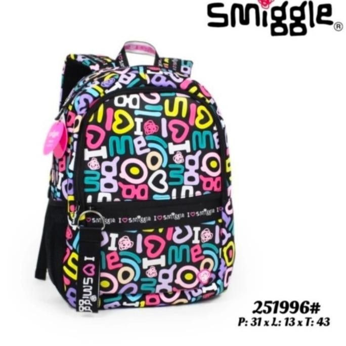 SMIGGLE BACKPACK I LOVE SMIGGLE/TAS RANSEL ANAK PEREMPUAN SD/KADO BETAANGEL11