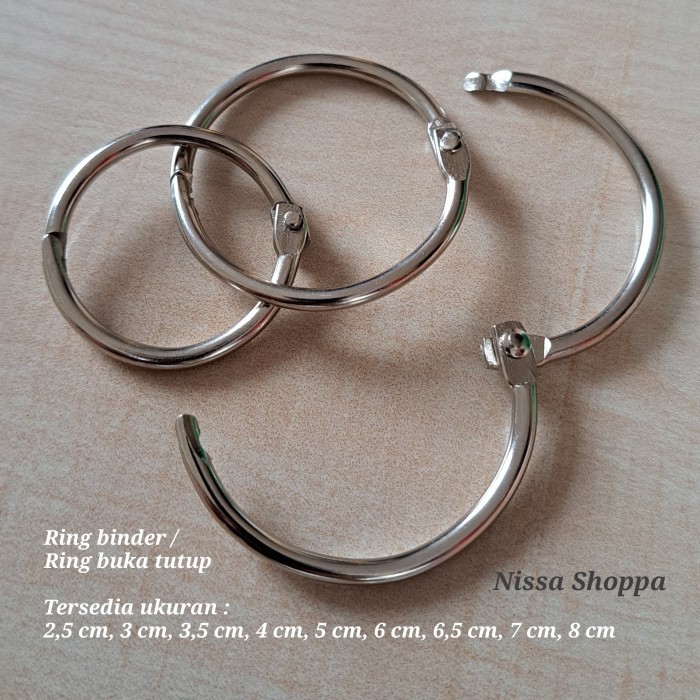 

Binder Ring Buka Tutup Ukuran 6,5 Cm Ring Jilid Spiral Binder Dokumen