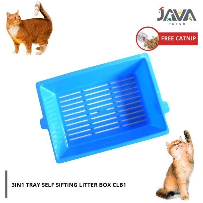 3In1 Tray Self Sifting Litter Box Tempat Kotoran Kcing Clb1